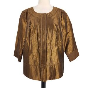 Victor Costa Vintage Copper Metallic Jacket full cut